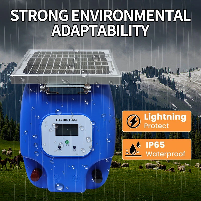 Solar Electric Fence Energizer with LCD Display Solar Electric Fence Energizer with LCD Display