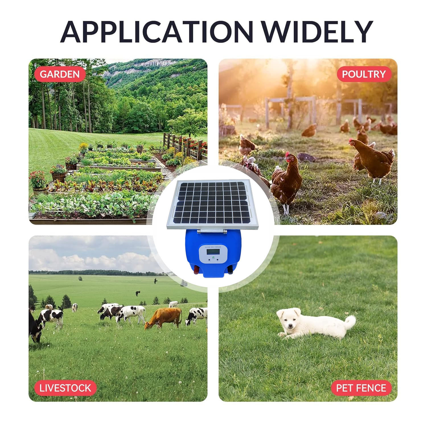 Waterproof Solar Electric Fence Charger Waterproof Solar Electric Fence Charger