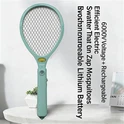 Mata-mosquitos elétrico recarregável TW-05|Zapper mosquito 6000V com luz LED