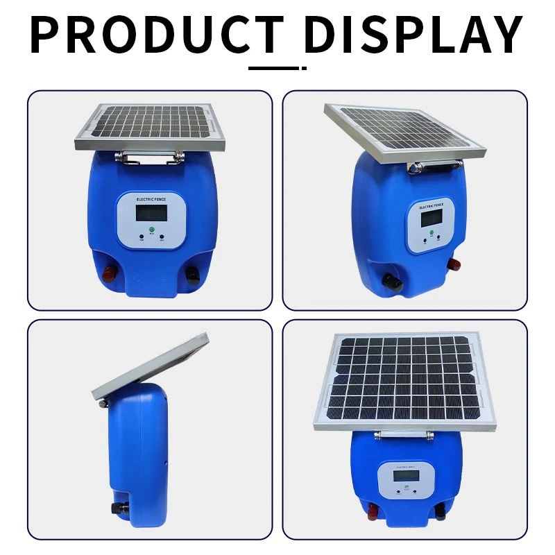 Solar Electric Fence Energizer With LCD | Waterproof Electric Fence Charger For Farms & Ranches factory